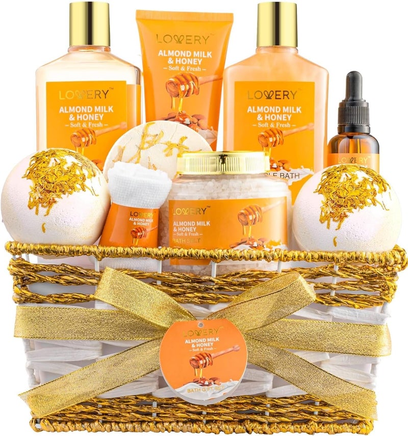 LOVERY Almond Milk & Honey Bath Gift Set - Image 1